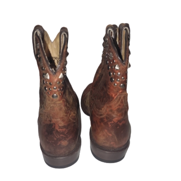 Stetson Studded Cowboy Boots Western Boots 6 - Picture 5 of 10
